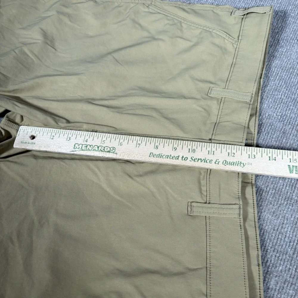 Eddie Bauer Travex Shorts Mens‎ 42 Beige Tan Horizon Guide Chino Stretch Nylon